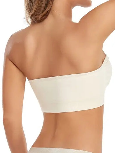 Rutschfester nahtloser trägerloser Bandeau-BH