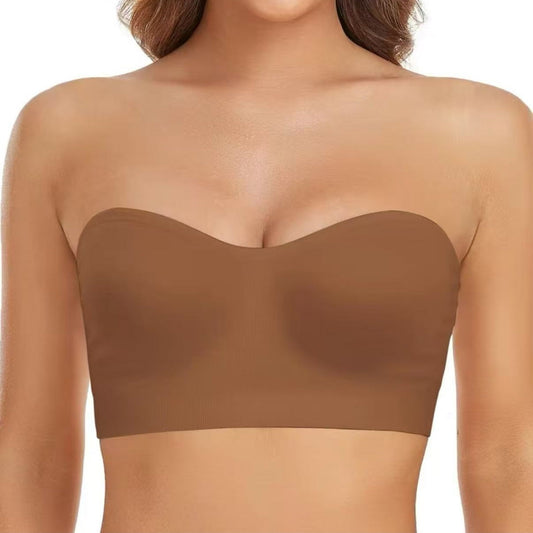 Non-Slip Bandeau Seamless Wireless Strapless Bra