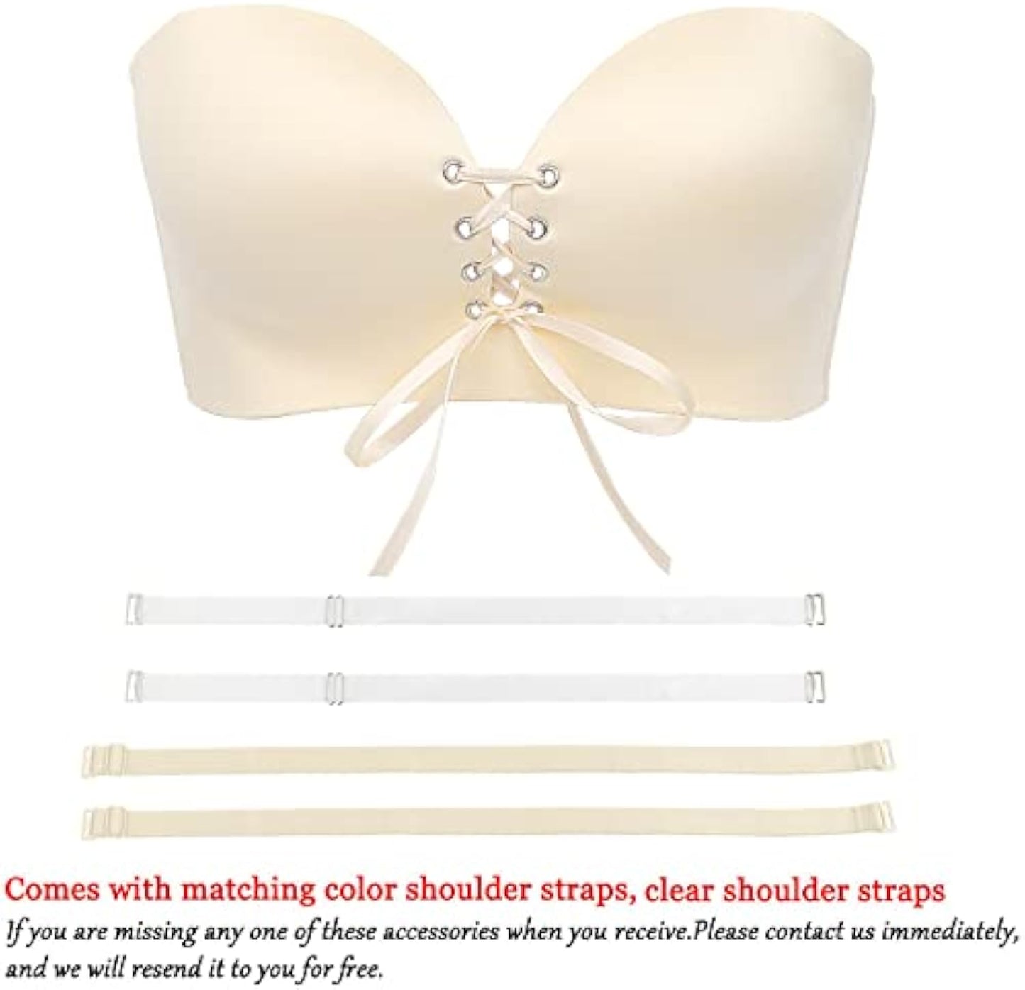 Wireless Seamless Push Up Strapless Bra