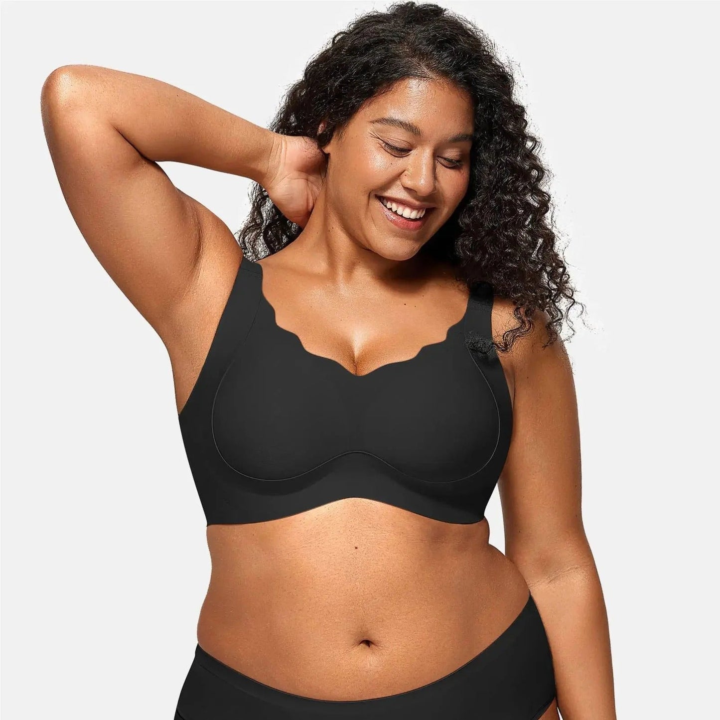 Nahtloser Push-Up-BH mit Wellenkante