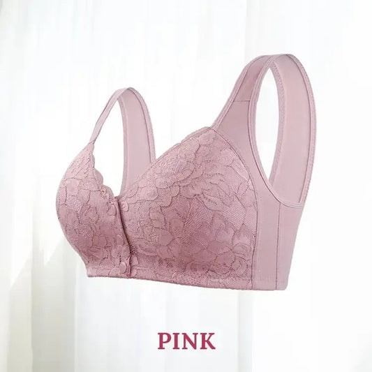 Wireless Lace Front Closure Bra