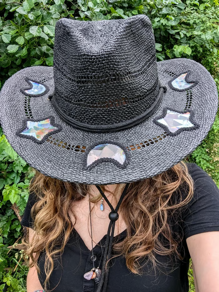 Suncatcher Cowgirl Straw Prism Hat