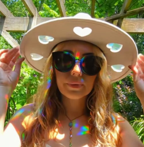 Suncatcher Cowgirl Straw Prism Hat