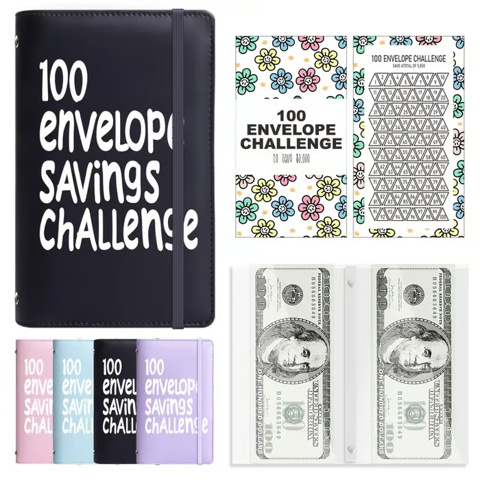 100 Days Money Saving Challenge Coin Envelope BudgetStorage Book
