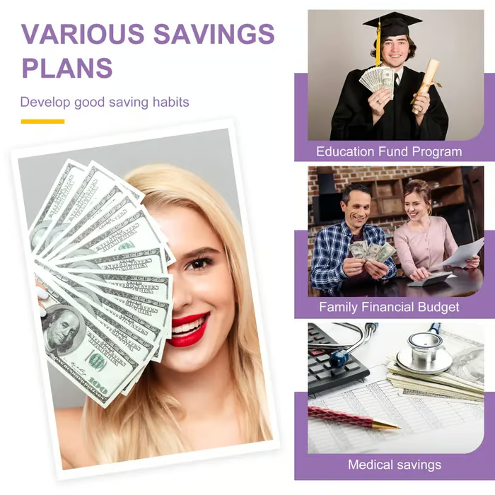 100 Days Money Saving Challenge Coin Envelope BudgetStorage Book