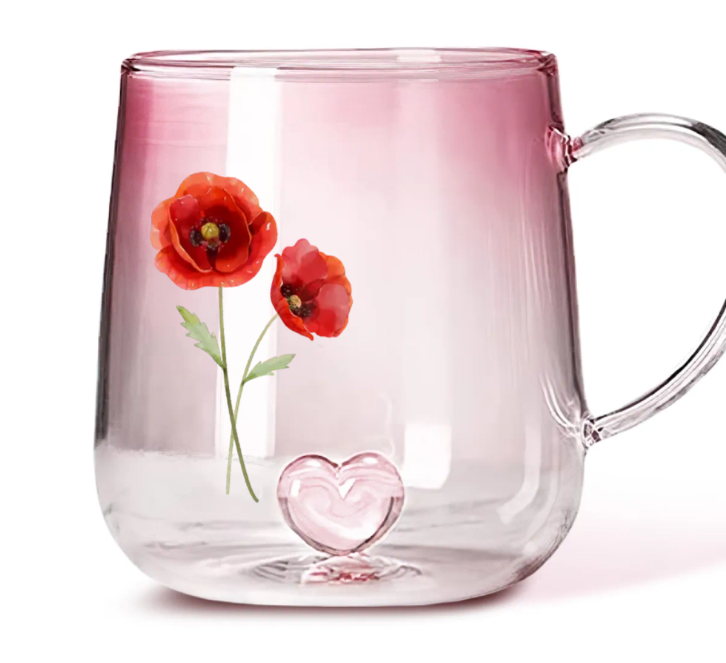 Pink Gradient Glass Mug
