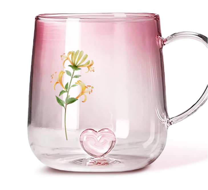 Pink Gradient Glass Mug