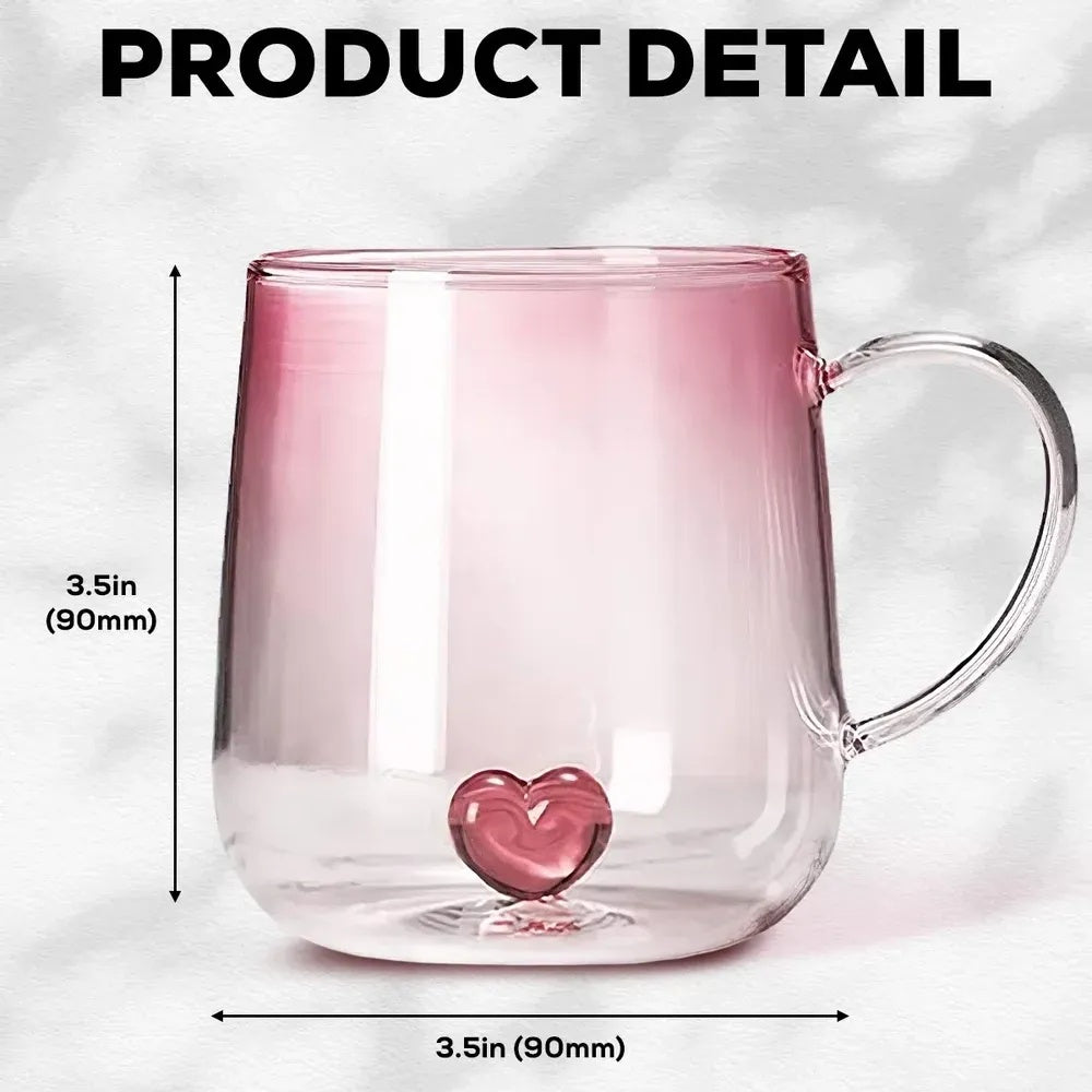 Pink Gradient Glass Mug