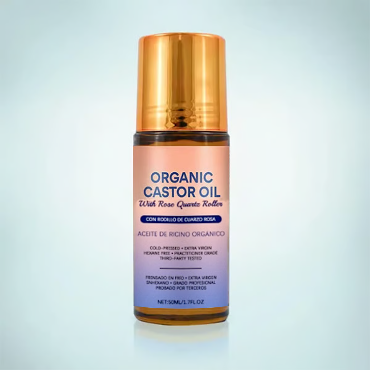 Organic Castor Oil Roll-On - For Radiant Skin, Lush Hair & Relaxation