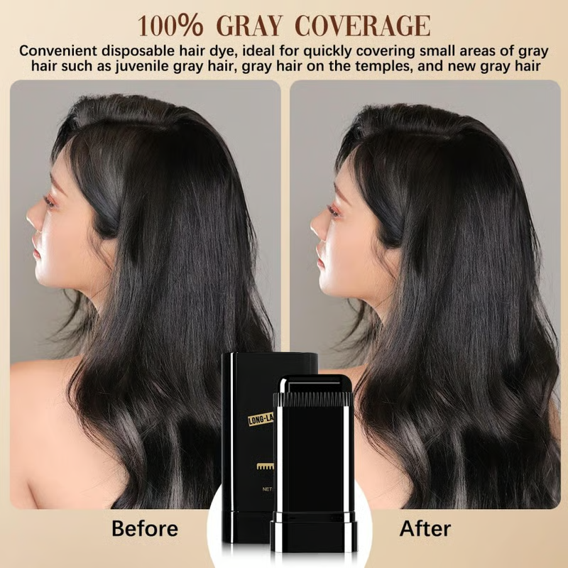 Portable Hair Dye Comb For Gray Hair Coverage