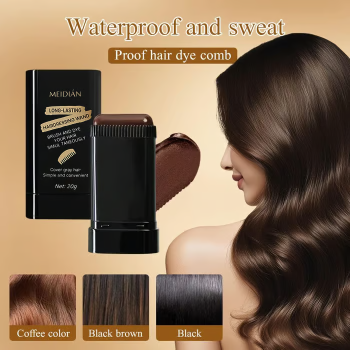 Portable Hair Dye Comb For Gray Hair Coverage