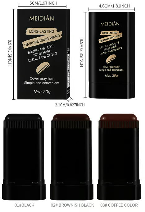 Portable Hair Dye Comb For Gray Hair Coverage