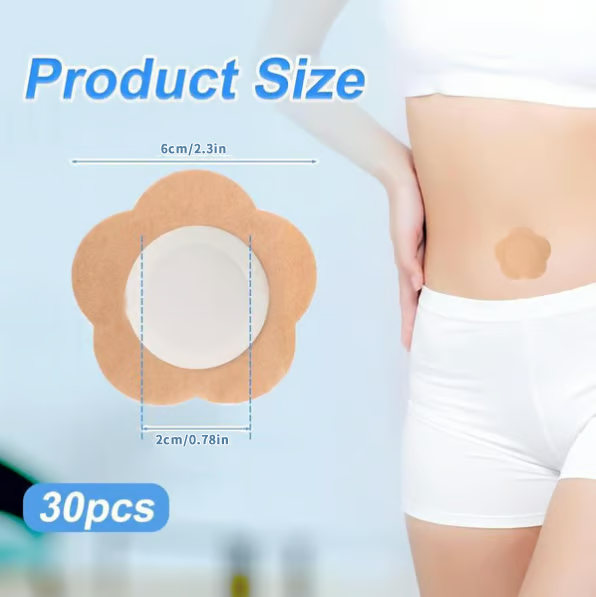 30pcs Castor Oil Pack Wrap For Belly Button