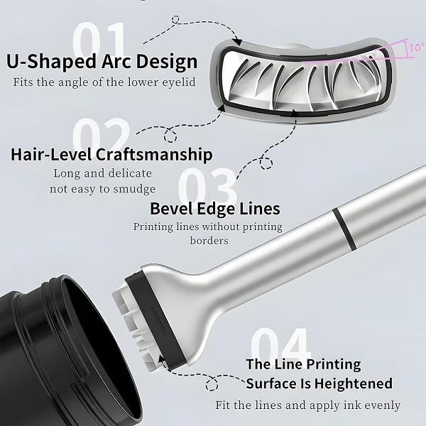 2-in-1 Eyeliner & Lower Eyelash Stamp Set