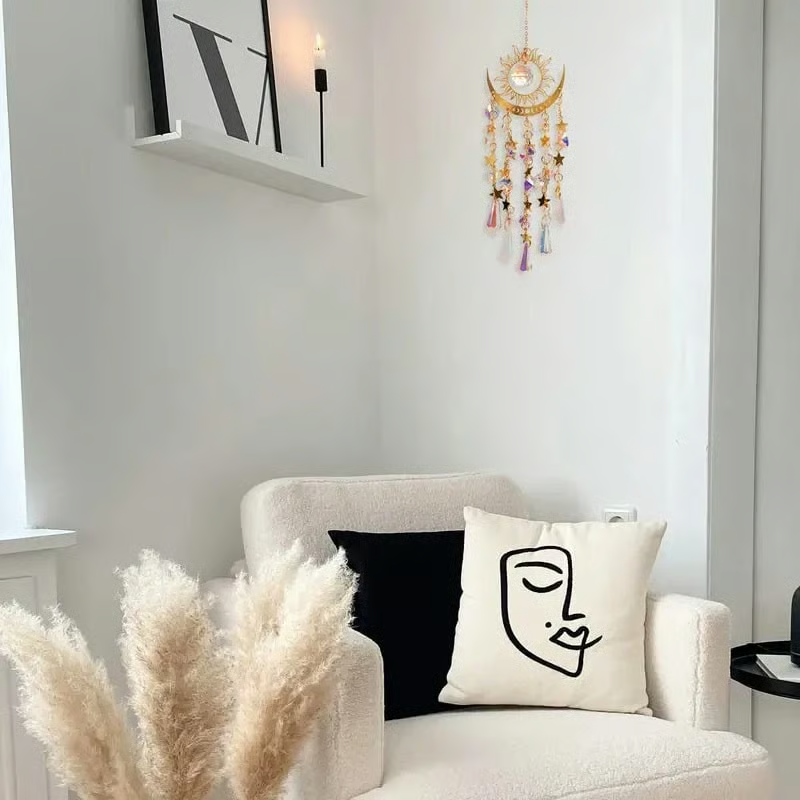 Crystal Solar Collector, Indoor And Outdoor Decoration For Windows, Bedroom, Patio And Garden