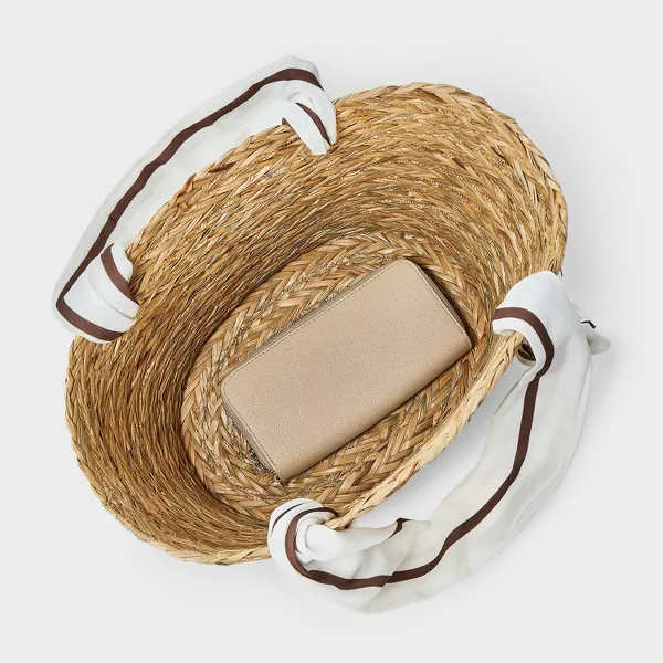 Scarf Basket Tote Handbag