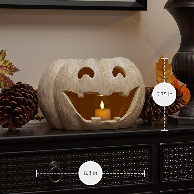 Jack-o'-Lantern Pumpkin Tealight Holder
