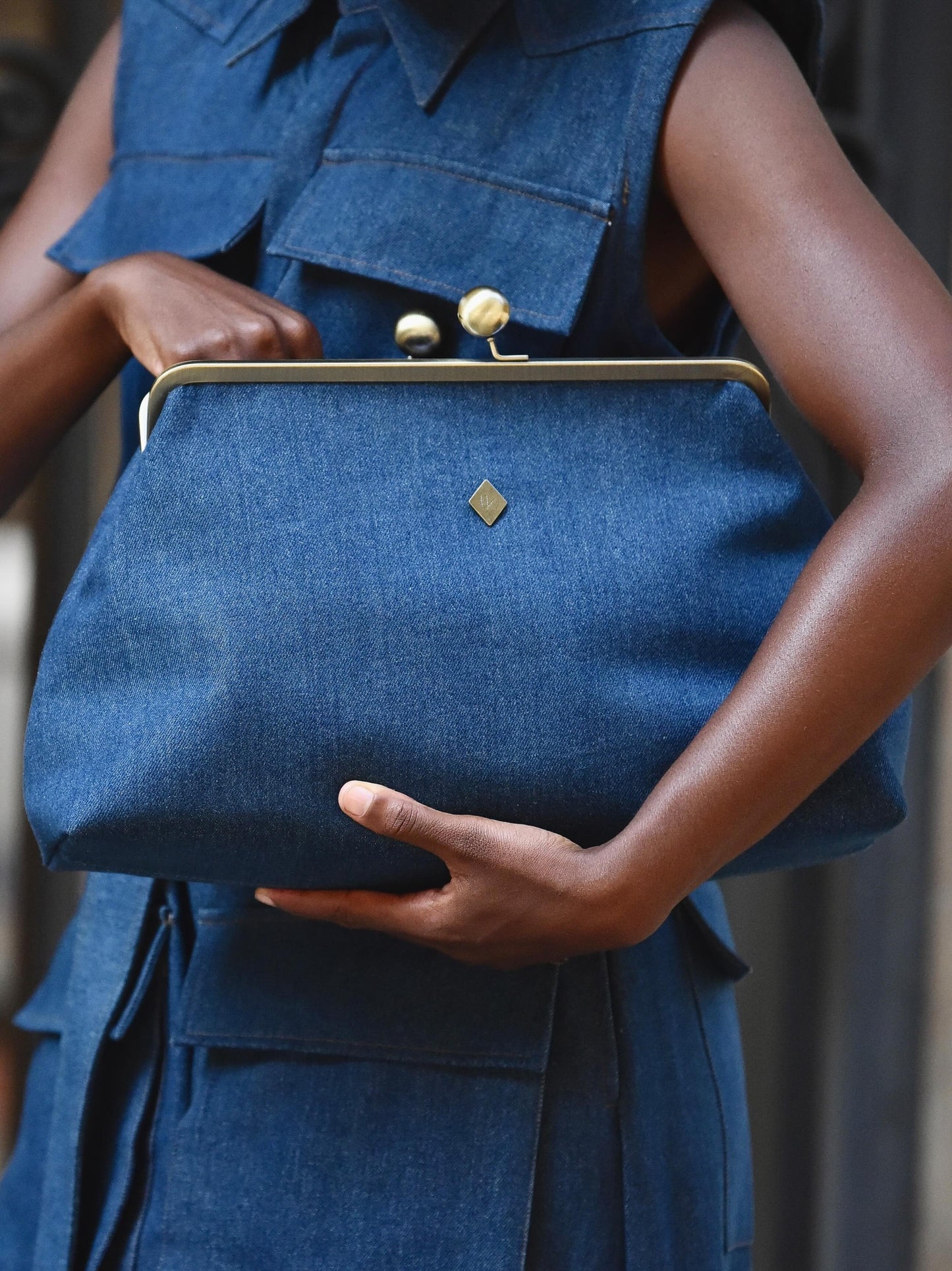 Denim Clutch