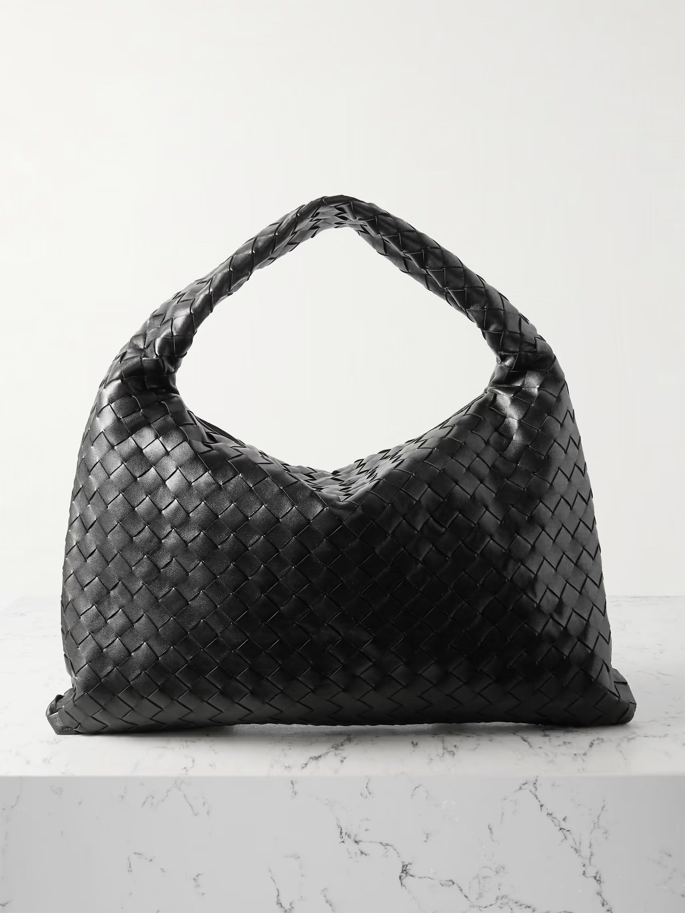 Large Leather And Denim Tote