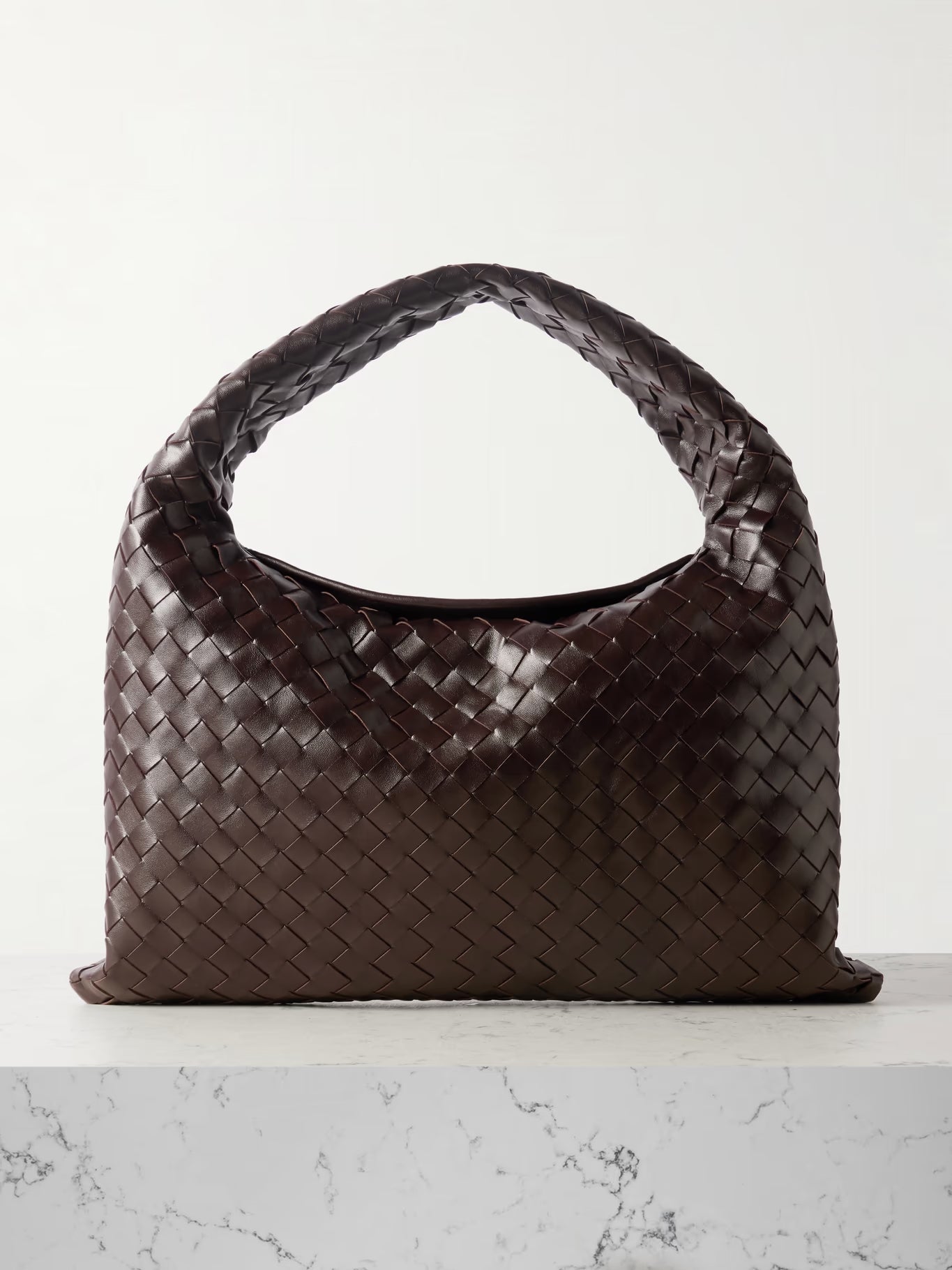 Large Leather And Denim Tote