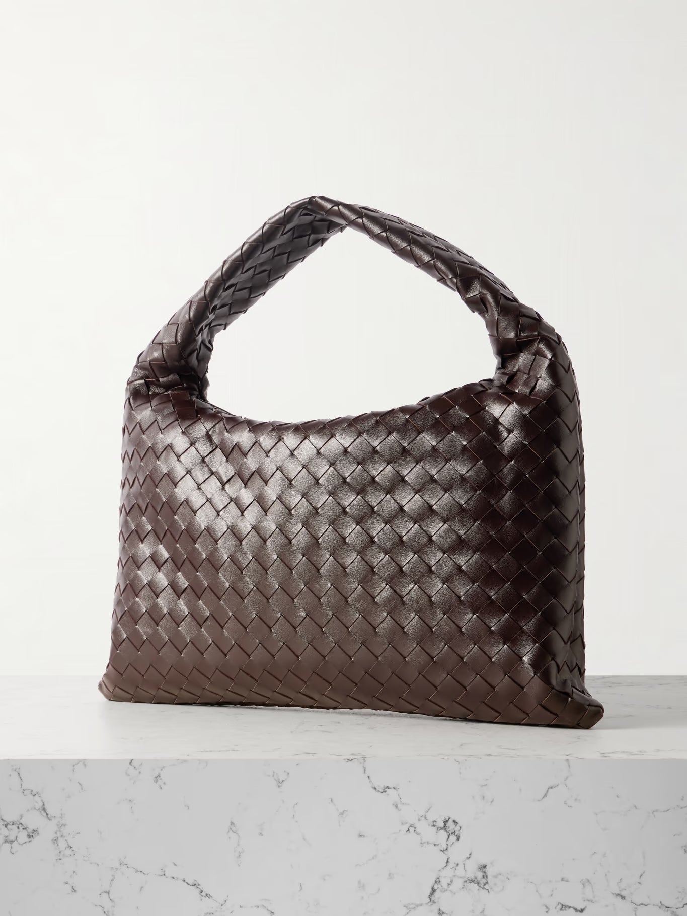 Large Leather And Denim Tote