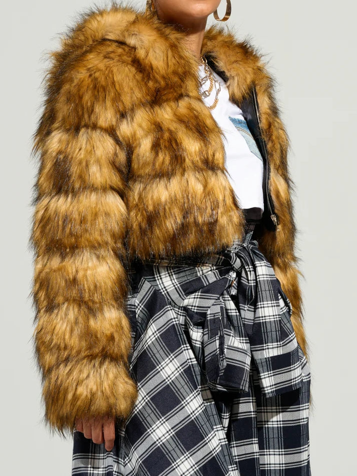 Plush Cropped Jacket