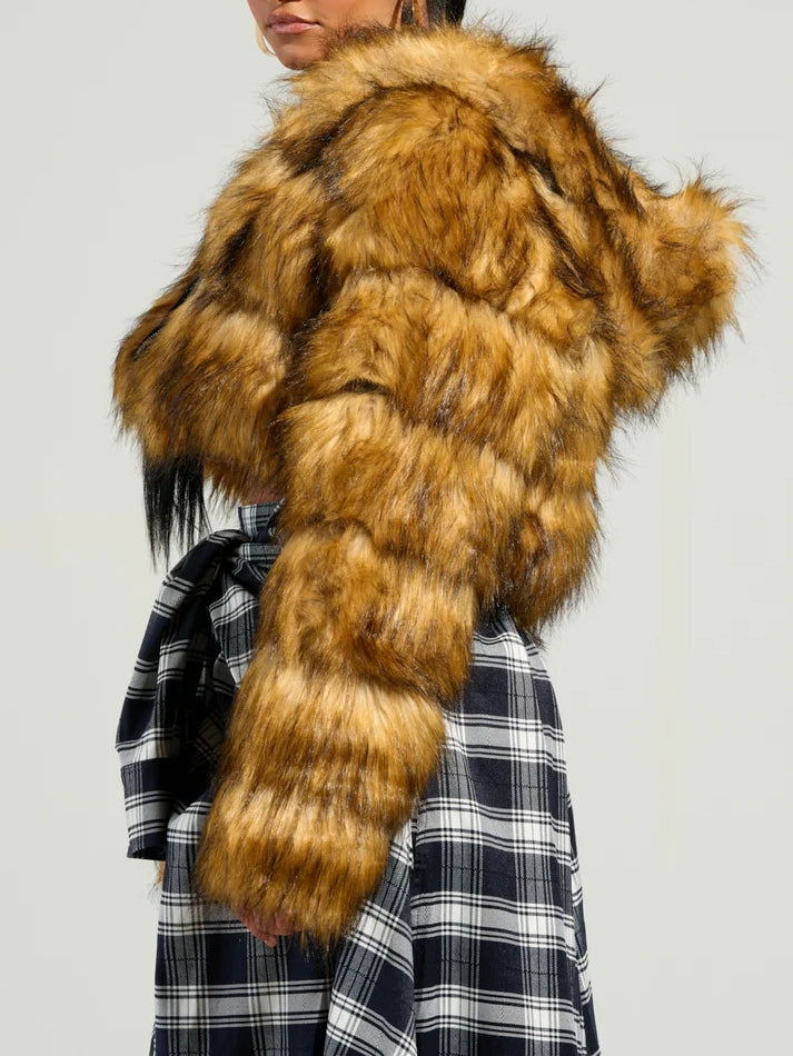 Plush Cropped Jacket