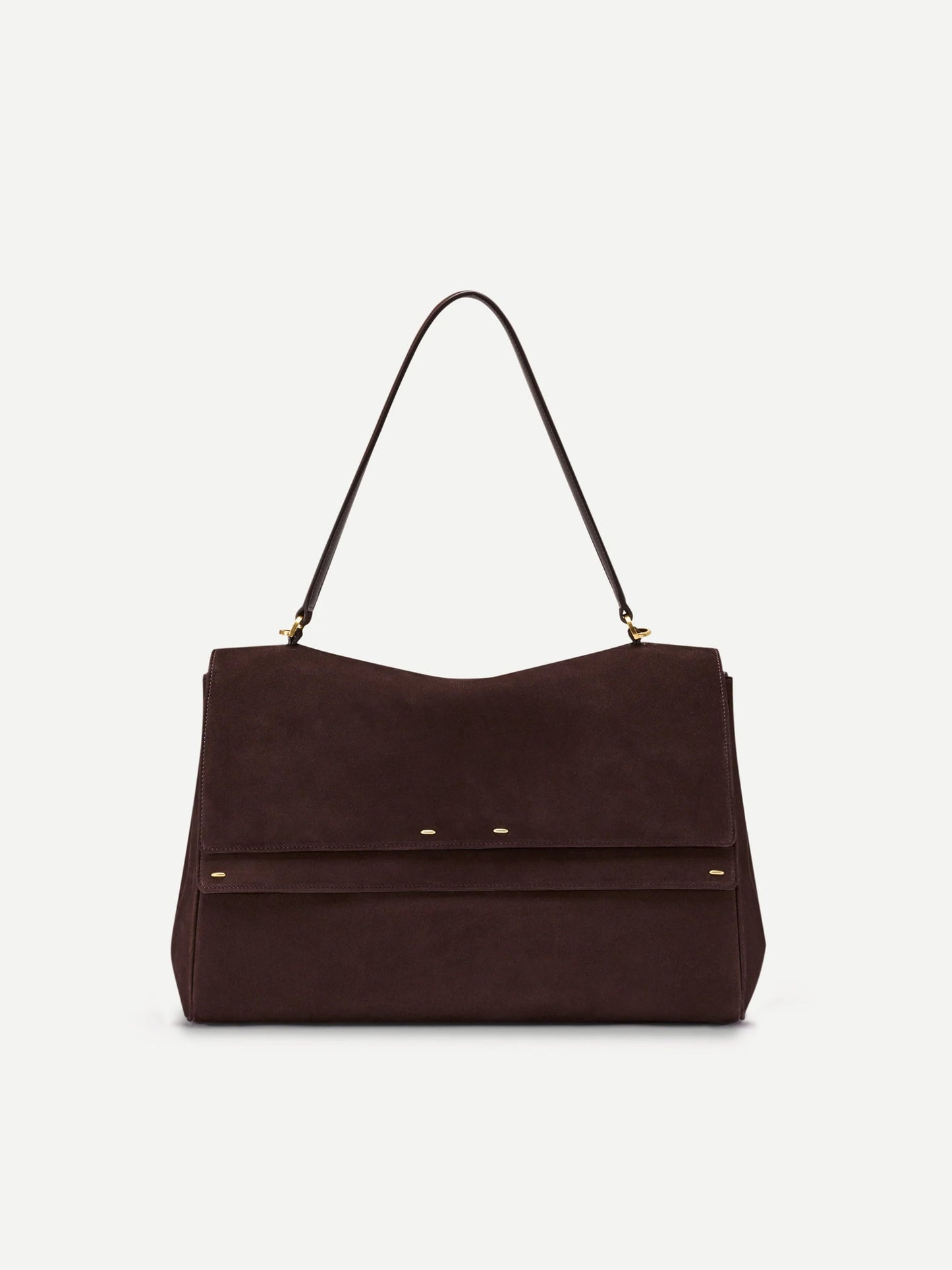 Double Flap Handbag In Calfskin Leather