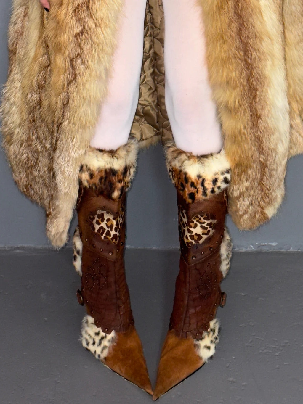 Fur Heel Boots