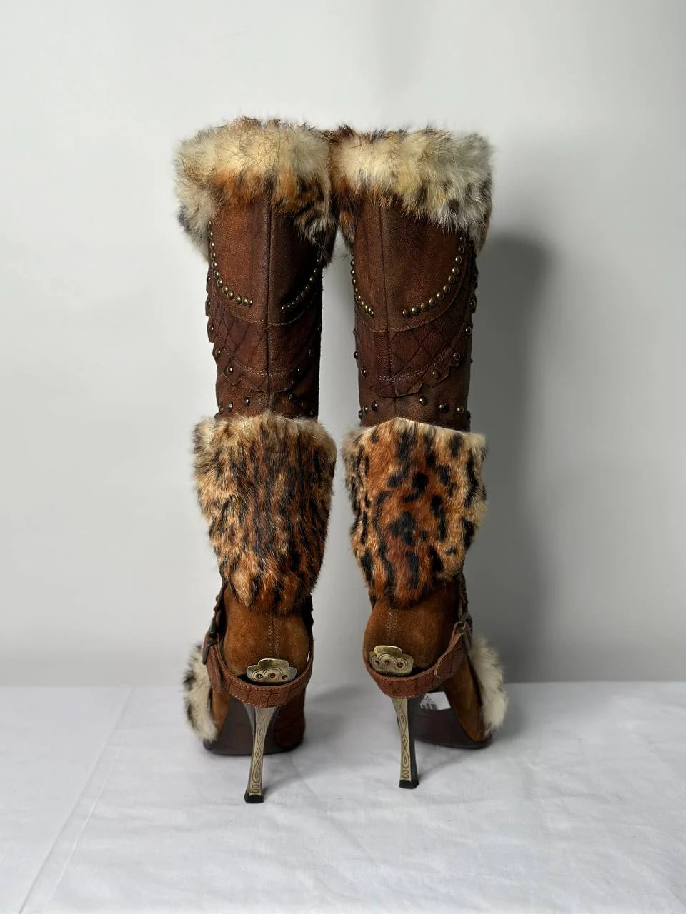 Fur Heel Boots