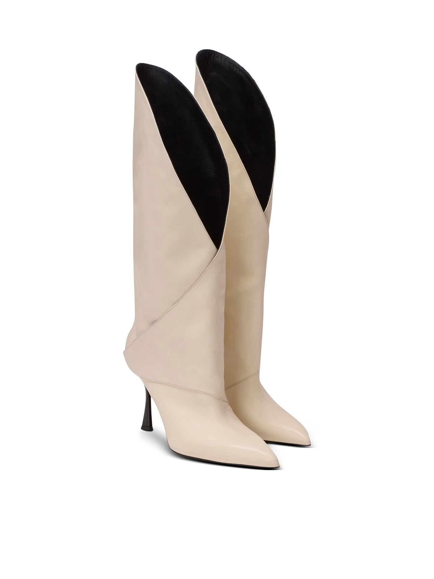 Twist Heeled Leather Boots