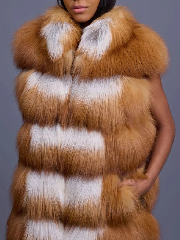 Plush Sleeveless Jacket