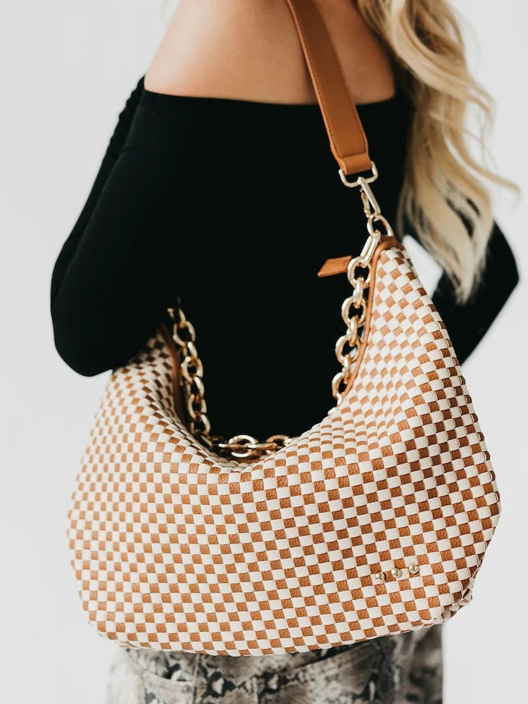 Woven Mesh Shoulder Bag