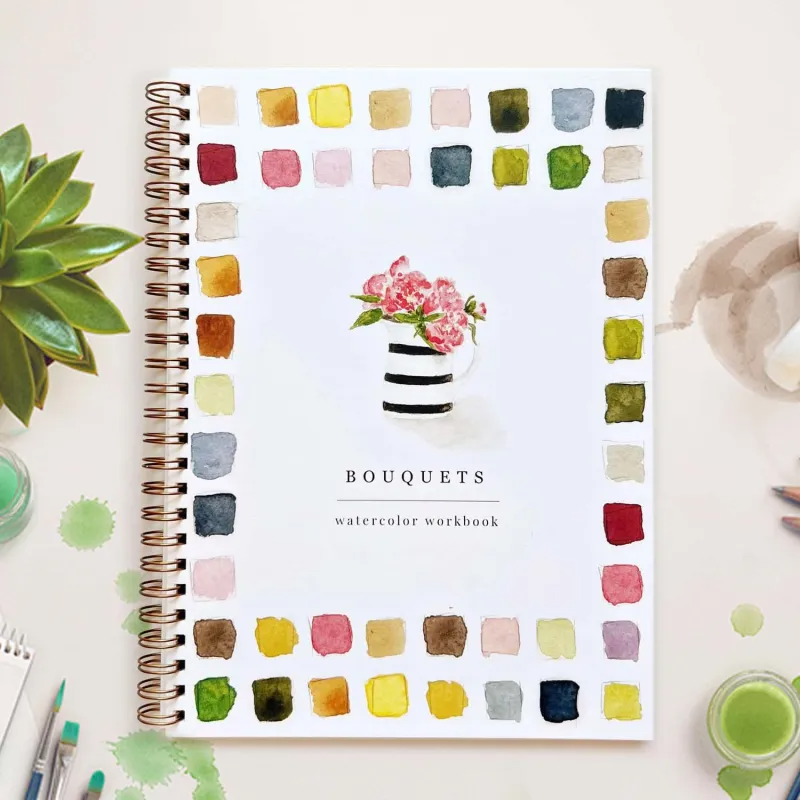 Watercolor Workbook Say Goodbye To Anxiety Awaken Your Artistic Talent