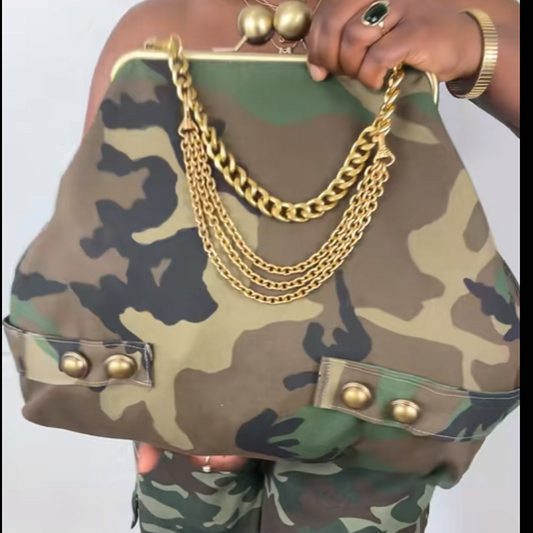 Military Green Camouflage Pattern Bags