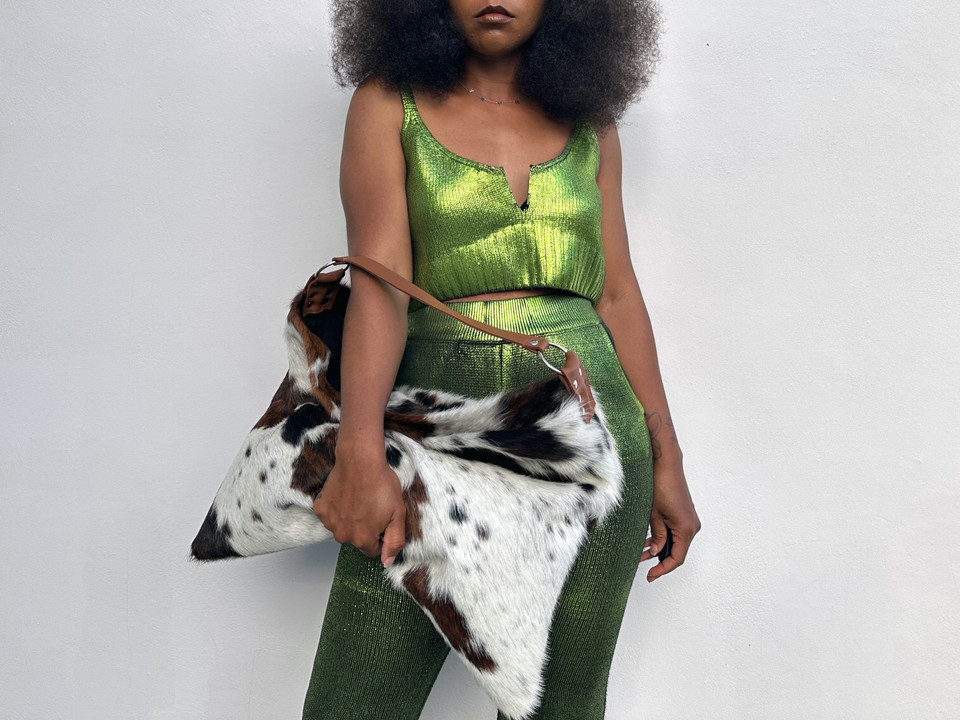 Jaguar Print Shoulder Bag