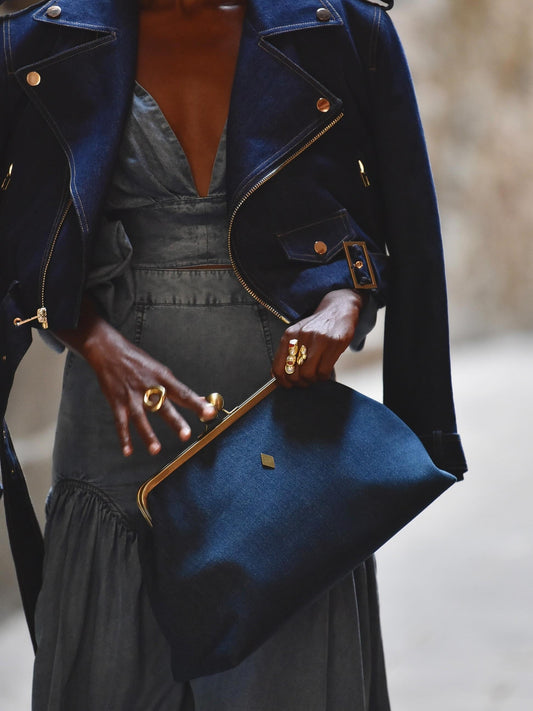 Denim Clutch