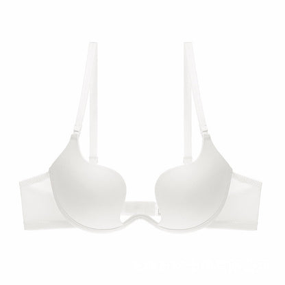 Women's Deep U Multi-Way Push Up Convertible Low Cut Plunge Bra
