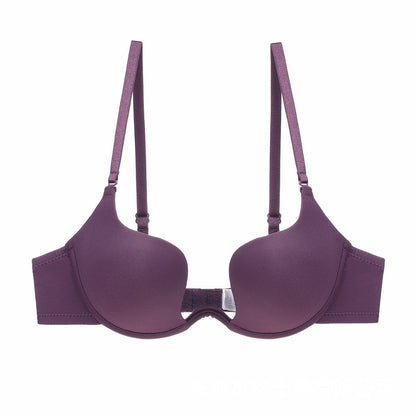 Women's Deep U Multi-Way Push Up Convertible Low Cut Plunge Bra
