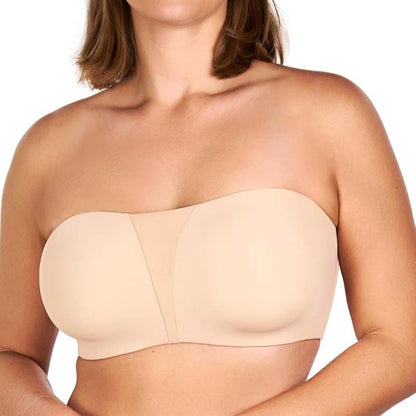 Plus Size Full Coverage Bandeau Fiery Bra Anti-Slip Underwire Support for Large Breast