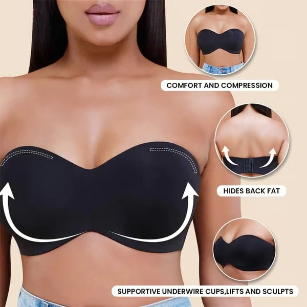 Full Support Convertible No-Slip Headband Bra