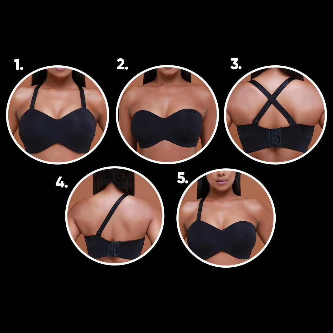 Full Support Convertible No-Slip Headband Bra