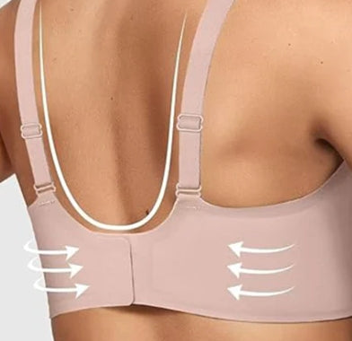 Seamless Deep V Push-Up Wireless Bra