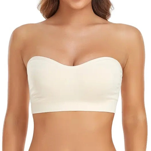 Rutschfester nahtloser trägerloser Bandeau-BH
