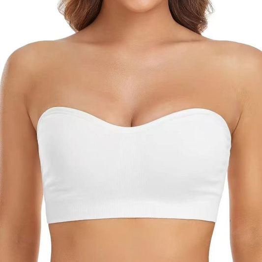 Rutschfester nahtloser trägerloser Bandeau-BH