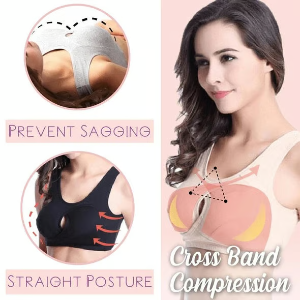 Pure Cotton Instantly Lifts Anti-Sagging Wirefree Bra