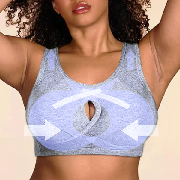 Pure Cotton Instantly Lifts Anti-Sagging Wirefree Bra