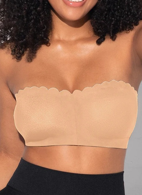 Strapless Front Closure Leopard Print Bra