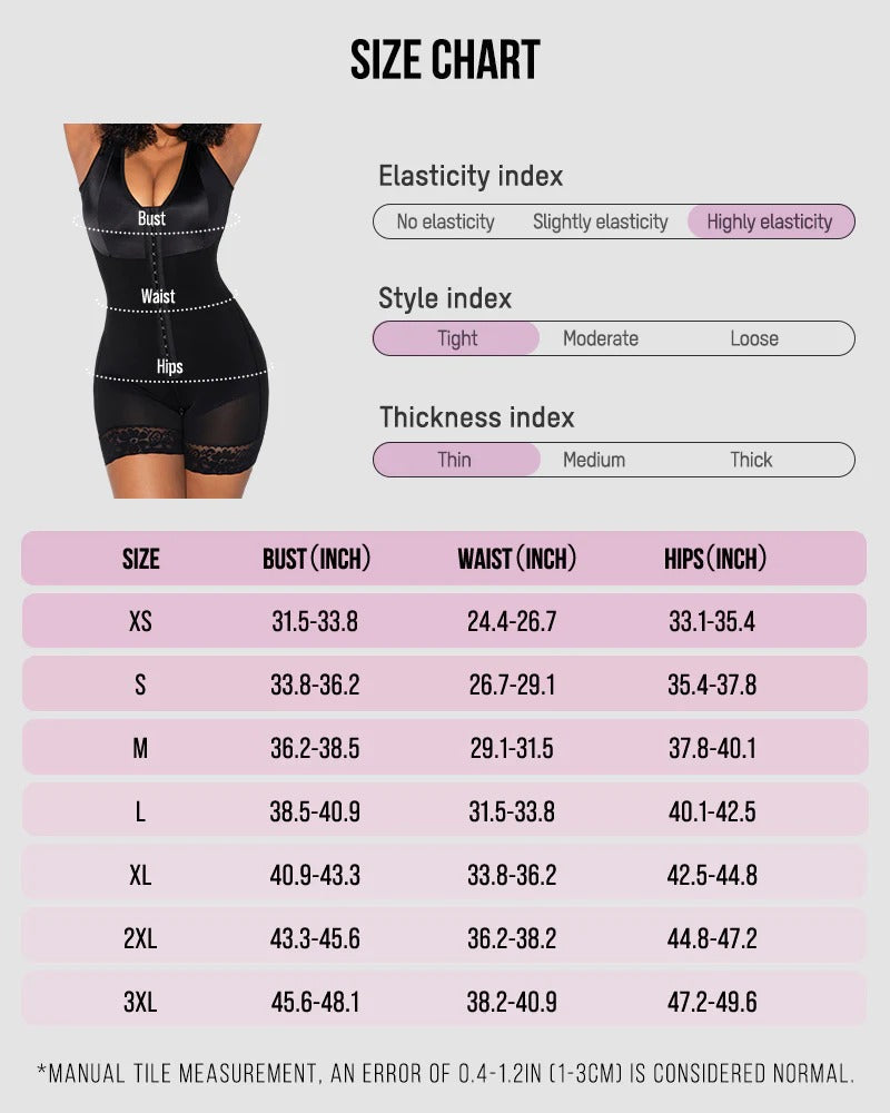 Double Compression Tummy Control Shapewear With Bra