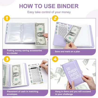 100 Days Money Saving Challenge Coin Envelope BudgetStorage Book